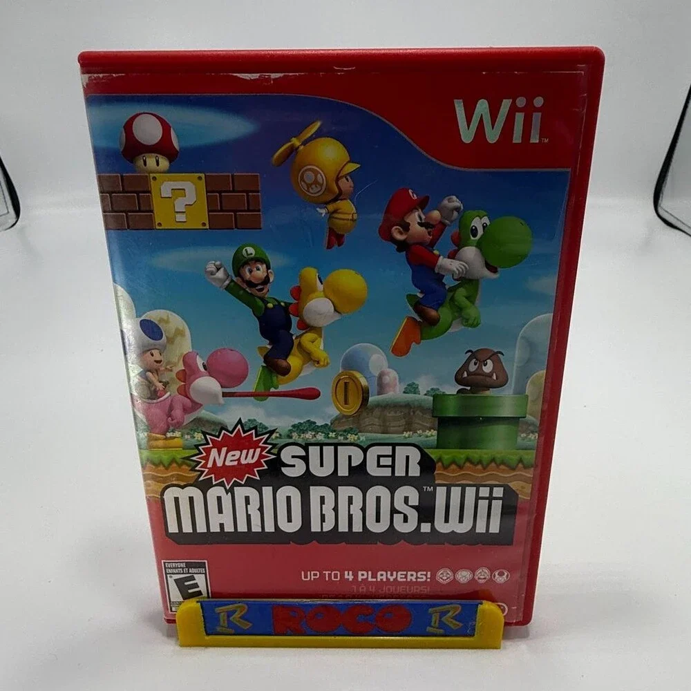 New Super Mario Bros. Wii (Nintendo Wii, 2009) Complete W/ Manual